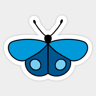 Sky blue Butterfly Sticker